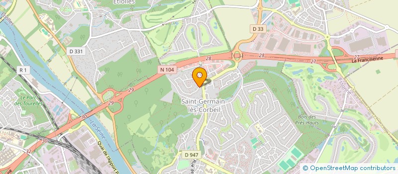 localisation de l'entreprise COMPAGNIE POIVRE VERT  SAINT-GERMAIN-LES-CORBEIL