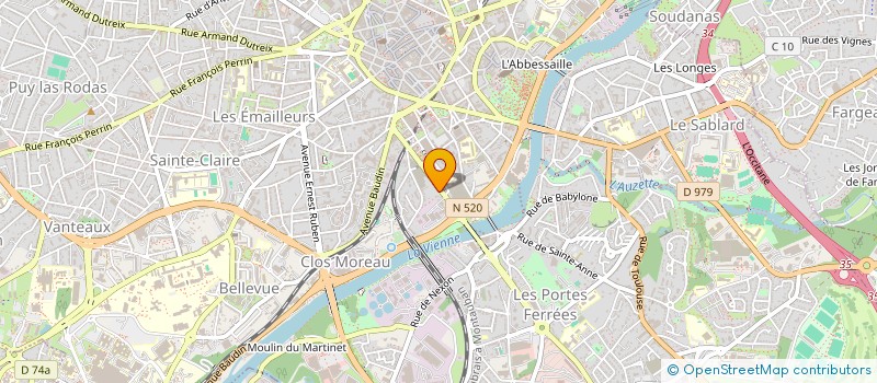 localisation de l'entreprise COMPAGNIE PORTE PAROLE à LIMOGES