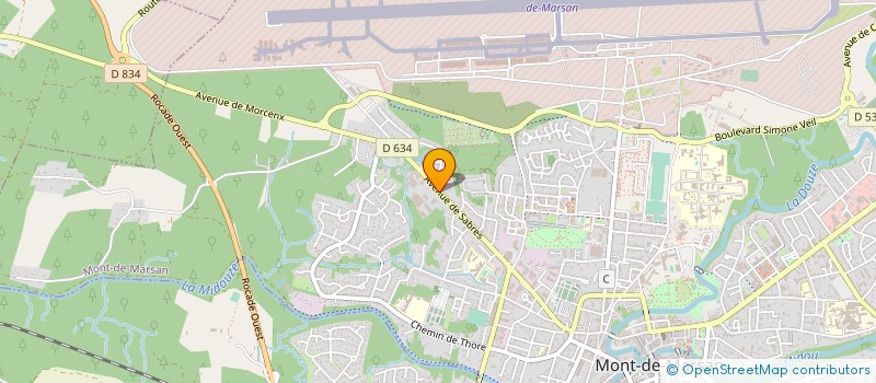 localisation de l'entreprise COMPAGNIE PORTUGAISE DES BOIS  MONT-DE-MARSAN