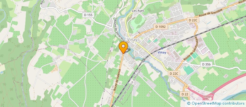 localisation de l'entreprise COMPAGNIE POUSSE LES VOLETS  VINAY