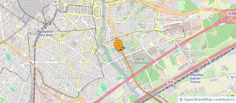 localisation de l'entreprise COMPAGNIE POUSSIERE à MONTPELLIER