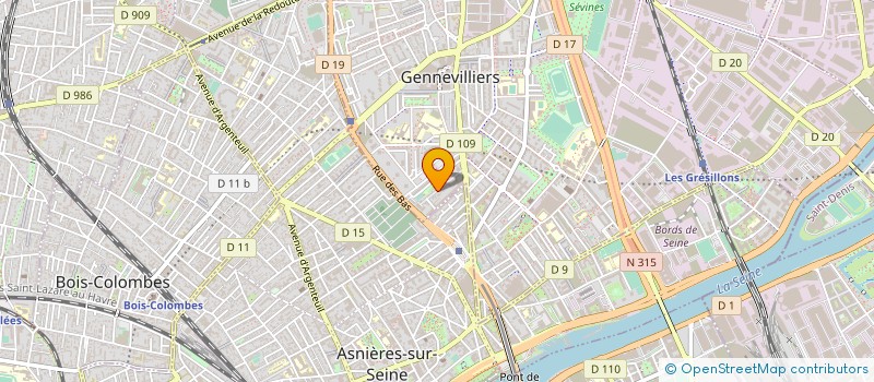 localisation de l'entreprise COMPAGNIE PROMETHEE à GENNEVILLIERS