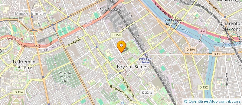 localisation de l'entreprise COMPAGNIE PROPRIETES ET LOTISSEMENTS  IVRY-SUR-SEINE