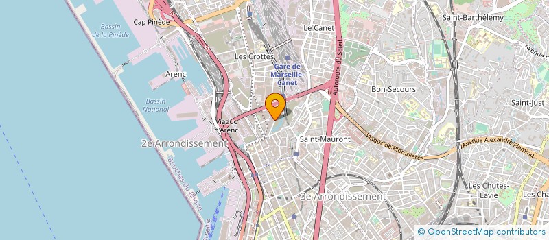 localisation de l'entreprise COMPAGNIE PROVENCALE D ETANCHEITE à MARSEILLE