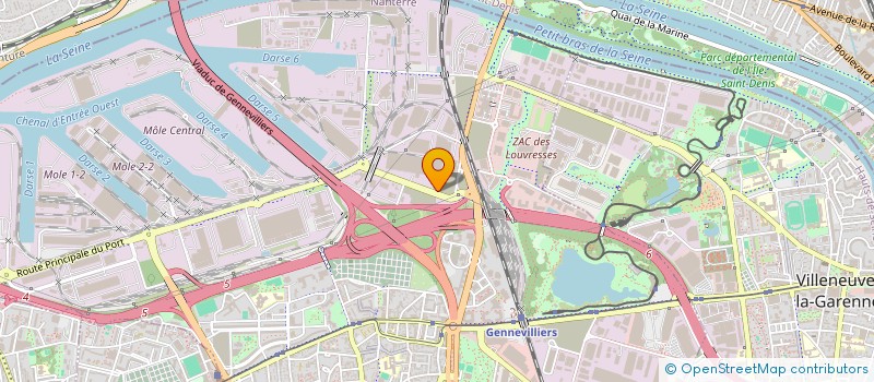 localisation de l'entreprise COMPAGNIE RADIO MARITIME à GENNEVILLIERS