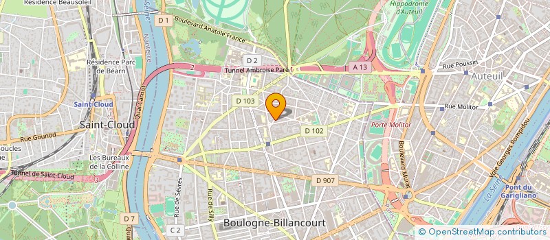 localisation de l'entreprise COMPAGNIE REALIS INTERV PATRIMONIALE à BOULOGNE-BILLANCOURT