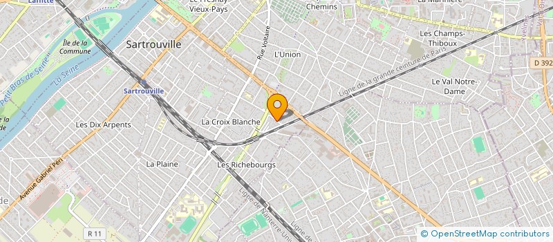 localisation de l'entreprise COMPAGNIE RED TRANSPORT à SARTROUVILLE