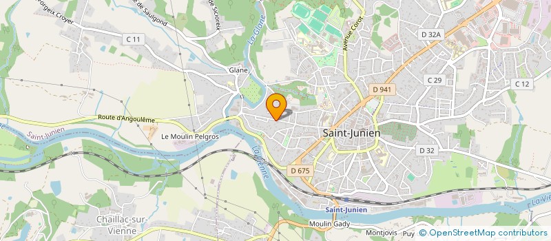 localisation de l'entreprise COMPAGNIE REGIONALE DES COMMISSAIRES ENQUETEURS LIMOUSIN INDRE  SAINT-JUNIEN