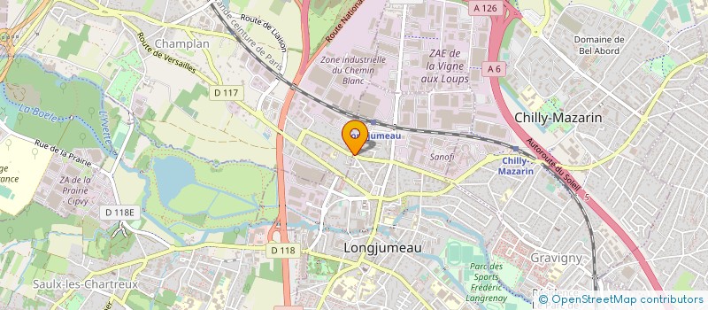 localisation de l'entreprise COMPAGNIE REGIONALE DES TRAVAUX à LONGJUMEAU