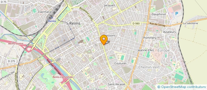 localisation de l'entreprise COMPAGNIE REMOISE IMMOBILIERE à REIMS