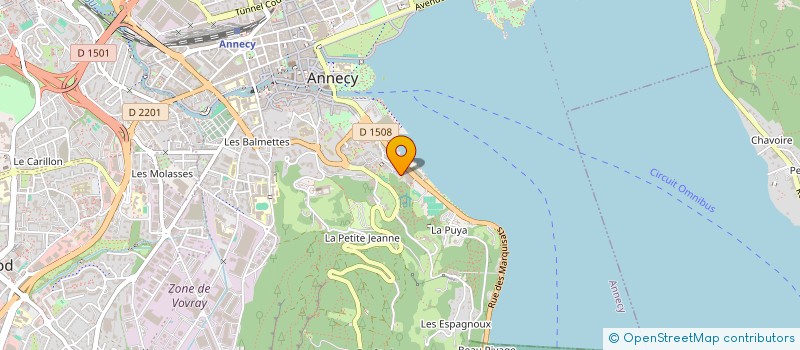 localisation de l'entreprise COMPAGNIE RESEDA  ANNECY