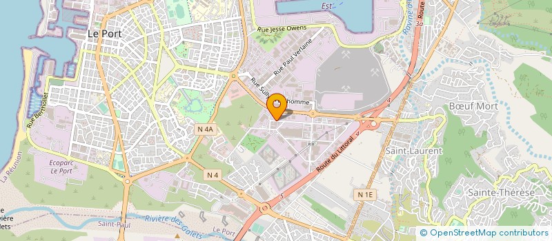 localisation de l'entreprise COMPAGNIE REUNIONNAISE DE DISTRIBUTION DE MATERIEL ELECTRIQUE  LE PORT