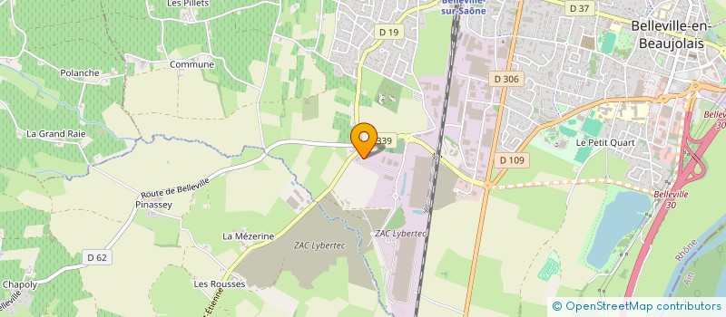 localisation de l'entreprise COMPAGNIE RHONE MAINTENANCE ET NETTOYAGE  BELLEVILLE-EN-BEAUJOLAIS