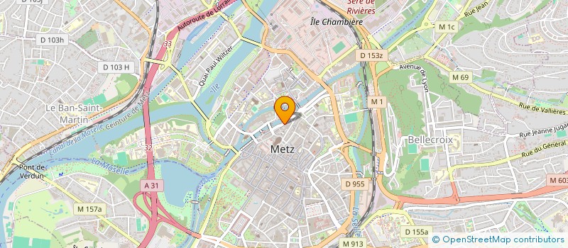localisation de l'entreprise COMPAGNIE RIVET FINANCES à METZ