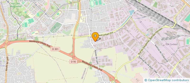 localisation de l'entreprise COMPAGNIE RURALE DES MONTS D ARDECHE  VENISSIEUX