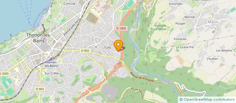 localisation de l'entreprise COMPAGNIE SAUPALIN à THONON-LES-BAINS
