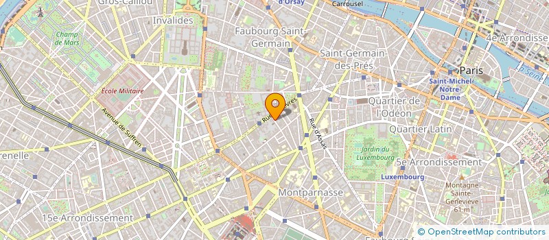 localisation de l'entreprise COMPAGNIE SEVRES TISSUS-CST à PARIS
