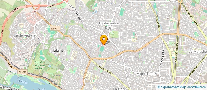 localisation de l'entreprise COMPAGNIE SHOW'MALOU  FONTAINE-LES-DIJON