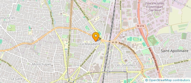 localisation de l'entreprise COMPAGNIE SOM  DIJON