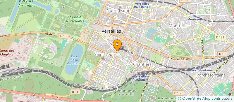 localisation de l'entreprise COMPAGNIE SONOS TERRA à VERSAILLES