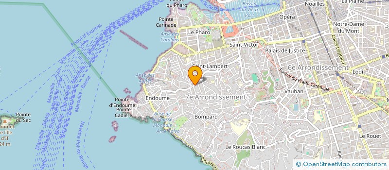 localisation de l'entreprise COMPAGNIE SUR LA LIGNE DE CRETE  MARSEILLE