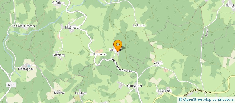 localisation de l'entreprise COMPAGNIE SYLVICOLE DU FOREZ  SAINT-NIZIER-DE-FORNAS