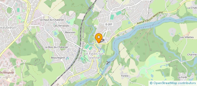 localisation de l'entreprise COMPAGNIE TAC O TAC à LE PALAIS-SUR-VIENNE