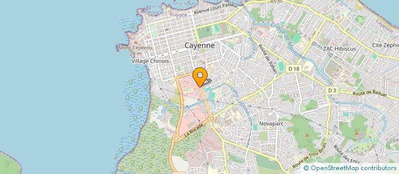 localisation de l'entreprise COMPAGNIE TERRE AVENIR à CAYENNE