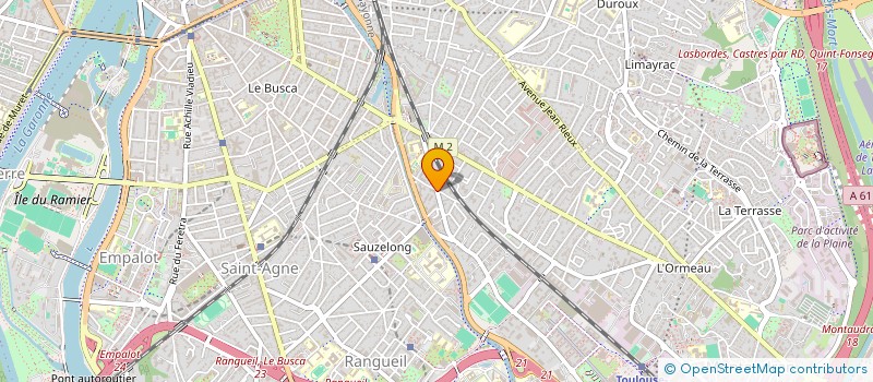 localisation de l'entreprise COMPAGNIE TES MOTS SUR MES PLANCHES  TOULOUSE