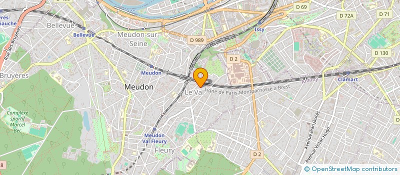 localisation de l'entreprise COMPAGNIE THEATRALE A CORPS' INTIMES à MEUDON