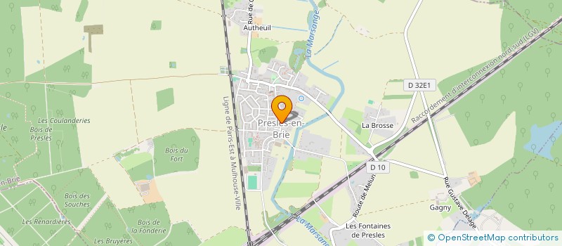 localisation de l'entreprise COMPAGNIE THEATRALE AU FIL DES ACTES  PRESLES-EN-BRIE