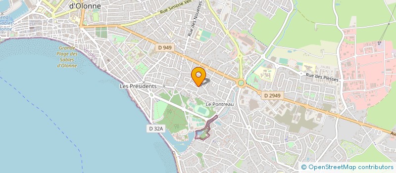 localisation de l'entreprise COMPAGNIE THEATRALE DES LUMIERES  LES SABLES-D'OLONNE