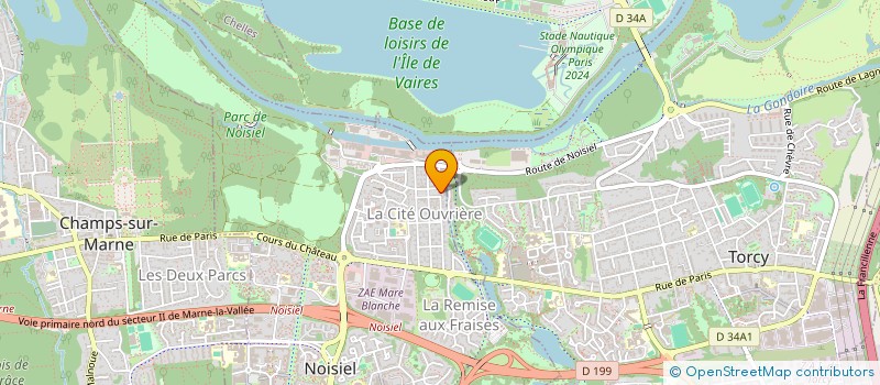 localisation de l'entreprise COMPAGNIE THEATRALE DES PASSEURS  NOISIEL