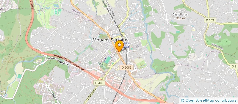 localisation de l'entreprise COMPAGNIE THEATRALE DU CEDRE BLEU  MOUANS-SARTOUX