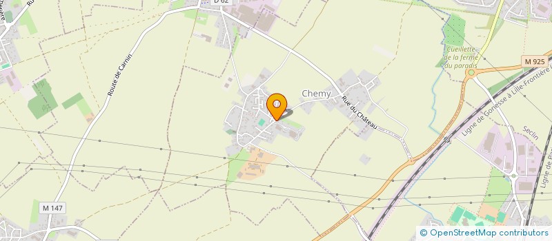 localisation de l'entreprise COMPAGNIE THEATRALE DU TRIBOULET  CHEMY