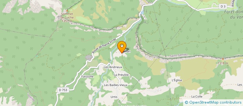 localisation de l'entreprise COMPAGNIE THEATRALE FENETRE SUR COUR  ENTREPIERRES