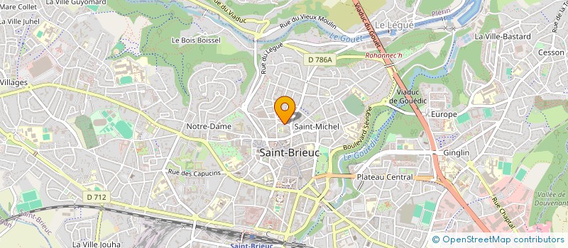localisation de l'entreprise COMPAGNIE THEATRALE L'ENTENTE CORDIALE à SAINT-BRIEUC