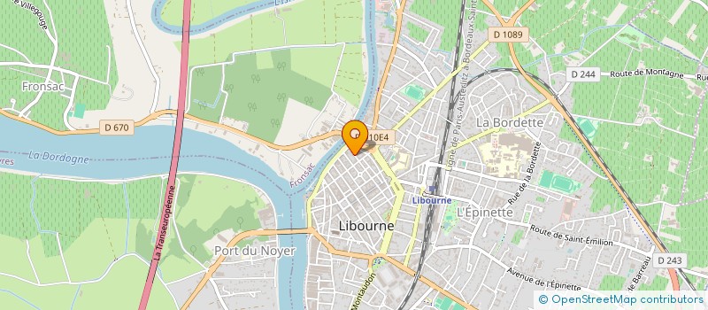 localisation de l'entreprise COMPAGNIE THEATRALE LE DEPOT LEGAL  LIBOURNE