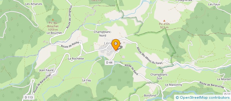 localisation de l'entreprise COMPAGNIE THEATRALE LES AMUSE-GUEULES  LERIGNEUX