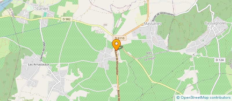 localisation de l'entreprise COMPAGNIE THEATRALE LES DEUX M  CARDET