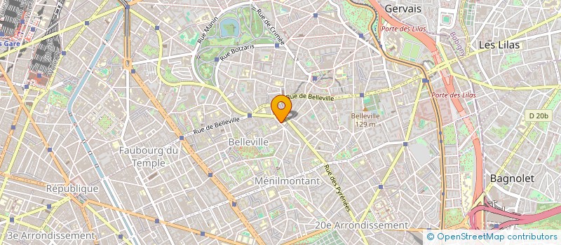 localisation de l'entreprise COMPAGNIE THEATRALE ROUGE SILENCE  PARIS