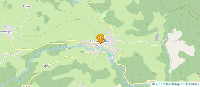 localisation de l'entreprise COMPAGNIE THEATRE DES MASQUES  FERRIERES-SUR-SICHON