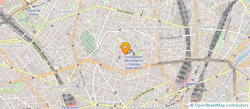 localisation de l'entreprise COMPAGNIE THEATRE DU CHEMIN VERT  PARIS