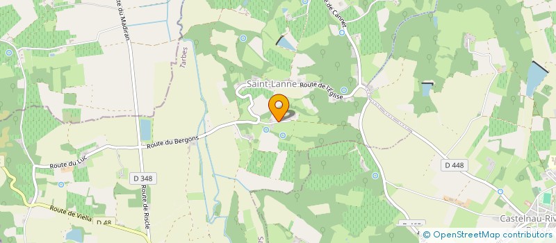 localisation de l'entreprise COMPAGNIE THEATRE FOR REVEURS  SAINT-LANNE