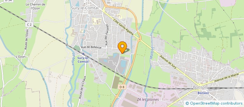 localisation de l'entreprise COMPAGNIE THERMIQUE EUROPEENNE  SURY-LE-COMTAL