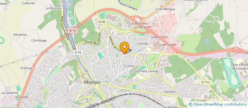 localisation de l'entreprise COMPAGNIE TIC TAC  MORLAIX