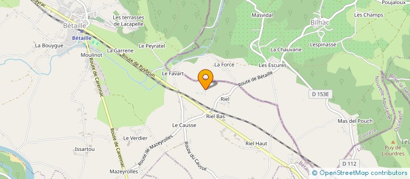 localisation de l'entreprise COMPAGNIE TOPAZE  BETAILLE