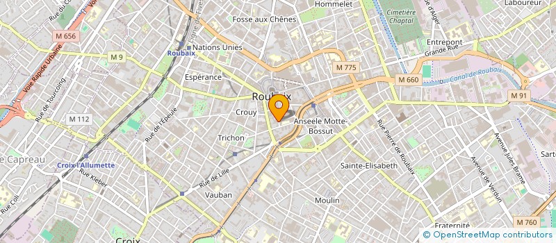 localisation de l'entreprise COMPAGNIE TOUS AZIMUTS à ROUBAIX