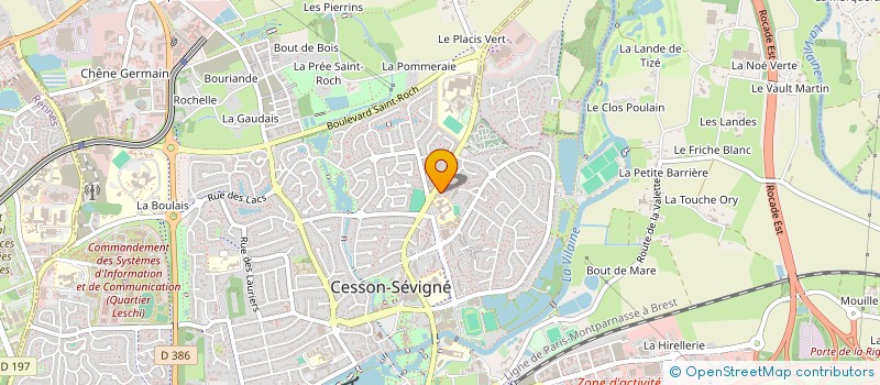 localisation de l'entreprise COMPAGNIE TOUTENBLOK  CESSON-SEVIGNE