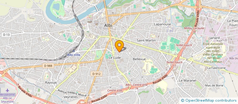localisation de l'entreprise COMPAGNIE TRANSPORTS AUTOCARS à ALBI